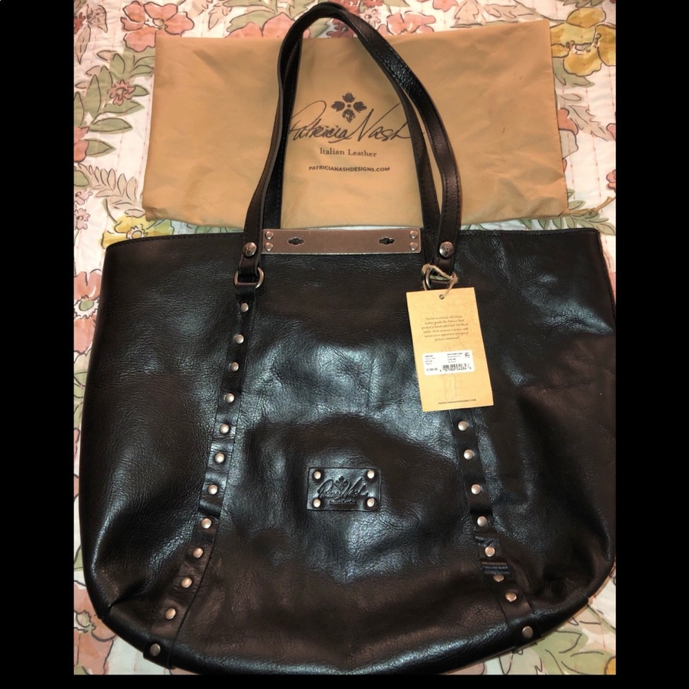 New with tags Patricia Nash Black Benvenuto tote